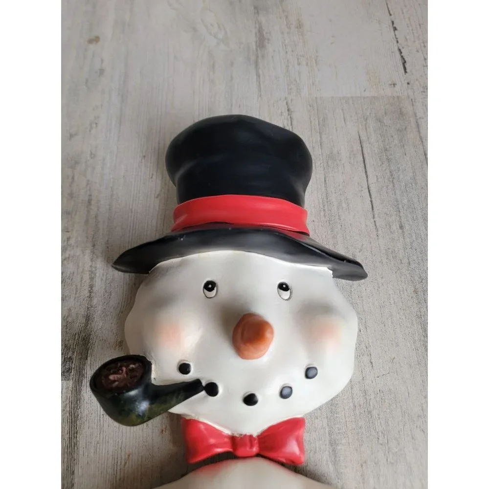 Vintage three-piece‎ snowman hanging wall decor xmas